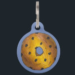 Blueberry Cake Donut Doughnut Blue Berry Junk Food Pet Name Tag<br><div class="desc">Pet tag design features an original illustration of a classic blueberry cake donut. Just personalize with the name of your dog or cat. Lots of coordinating pet products are also available from this shop! Don't see exactly what you're looking for? Contact Rebecca to have a product customized just for you!...</div>