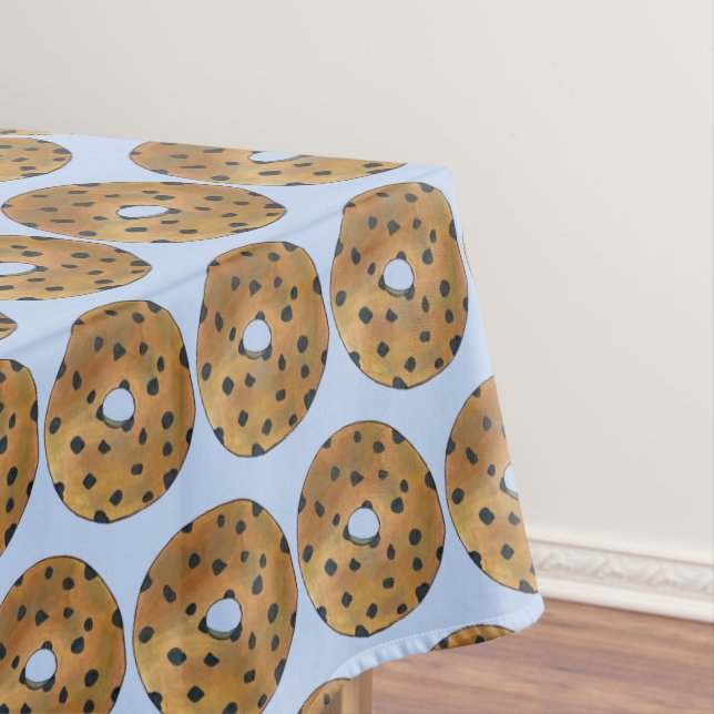 Blueberry Cake Donut Doughnut Breakfast Food Tablecloth (In Situ)
