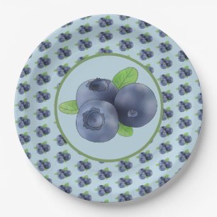 blueberry cardboard paper plates