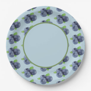 blueberry cardboard paper plates