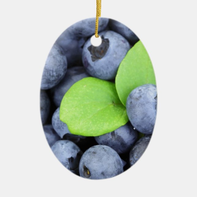 BLUEBERRY CERAMIC ORNAMENT (Front)