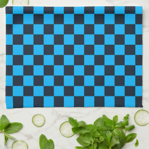 Blueberry checkered pattern kitchen towel