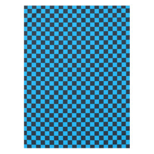 Blueberry checkered pattern tablecloth