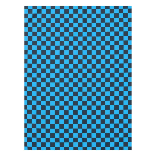 Blueberry checkered pattern tablecloth (Front)