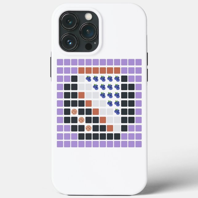 Blueberry Cheesecake (Emoji Art) Case-Mate iPhone Case (Back)