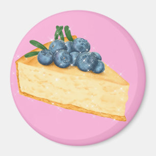 Blueberry cheesecake magnet