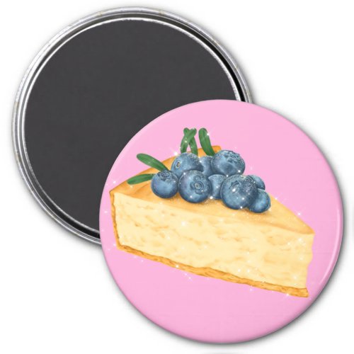 Blueberry cheesecake magnet