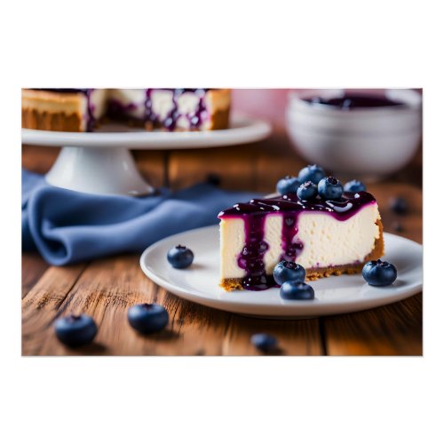 Blueberry Cheesecake Poster