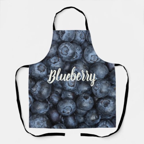 Blueberry Close Up Detail for Vegans Apron