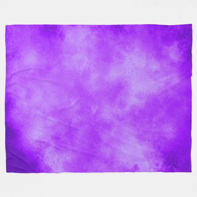 Blueberry Clouds Fleece Blanket (Front (Horizontal))