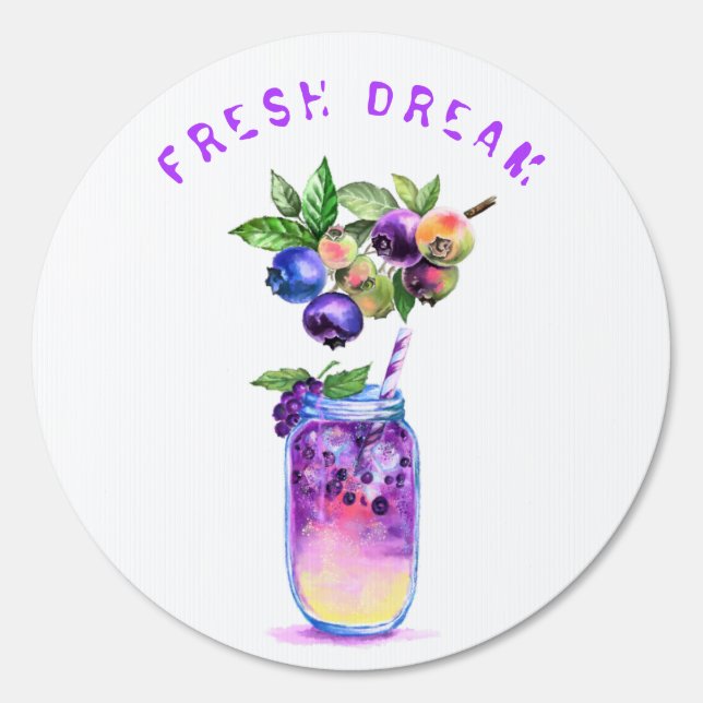 Blueberry Cocktail Party Outdoor Sign Custom Text (Front)