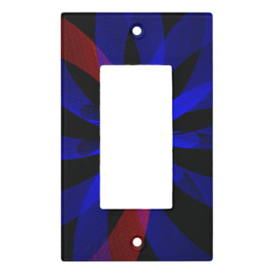 Blueberry Color Center Geometric Accent Wall Plate
