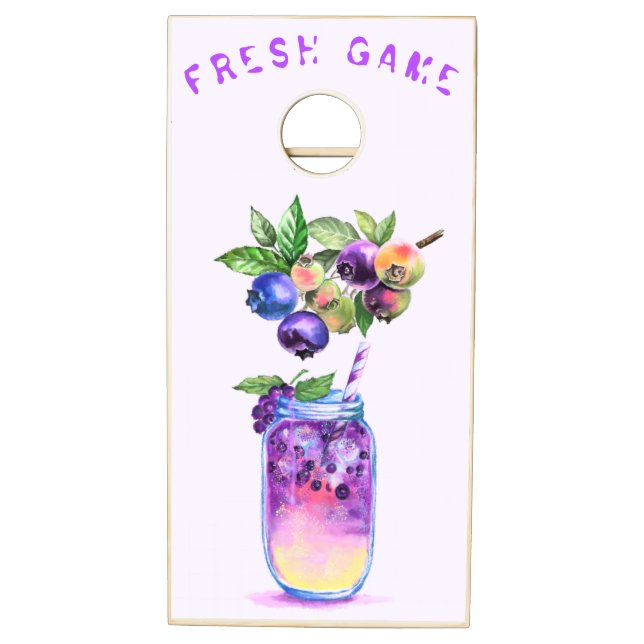 Blueberry Cornhole Set Drink Summer Party Game (Left)