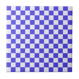 Blueberry cream checkered pattern ceramic tile