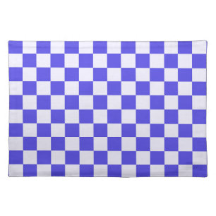 Blueberry cream checkered pattern cloth placemat