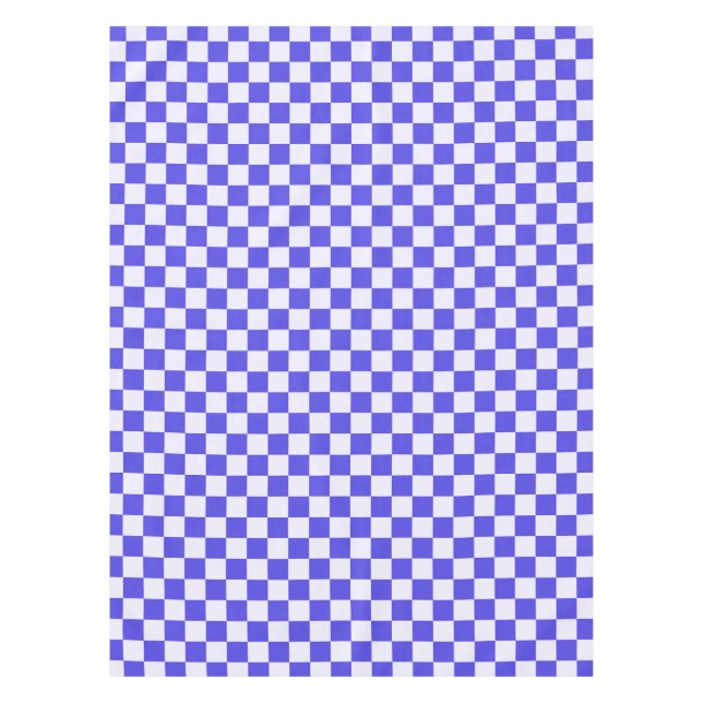 Blueberry cream checkered pattern tablecloth (Front)