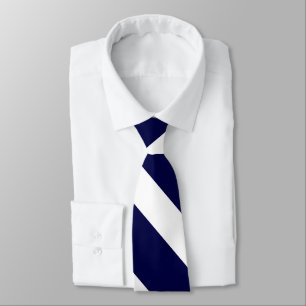 Blueberry Cream Striped Neck Tie