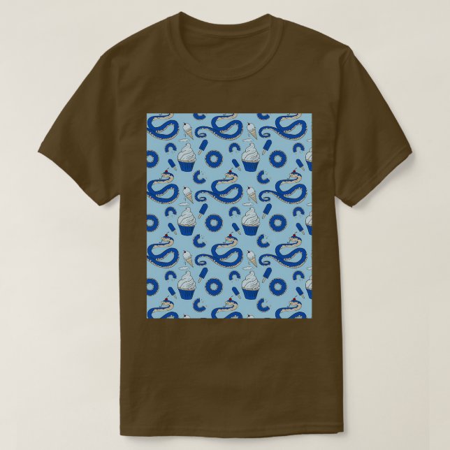 Blueberry Cupcake Hognose Snake Graphic  T-Shirt (Design Front)