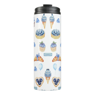 Blueberry Dessert Lover’s Thermal Tumbler