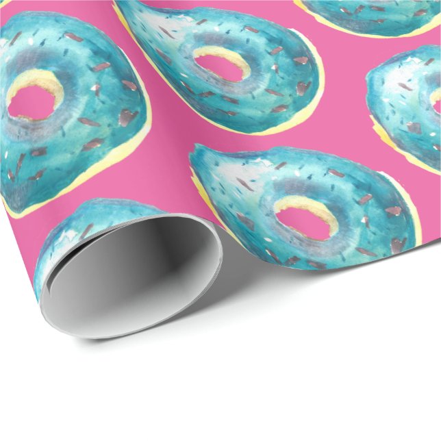 Blueberry Donuts Wrapping Paper (Roll Corner)