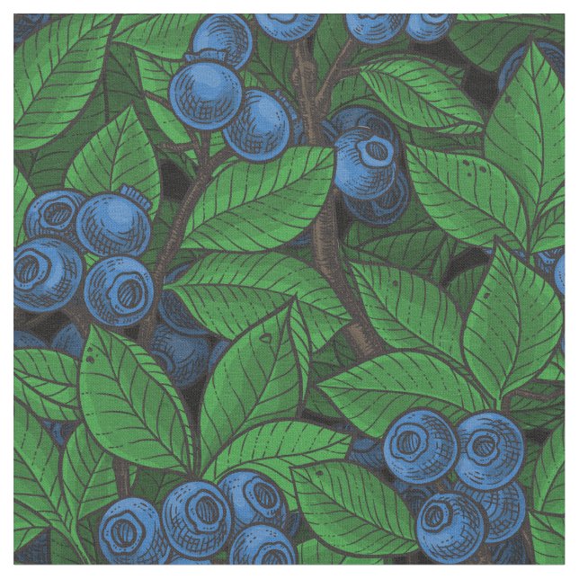 Blueberry Fabric (Close Up)