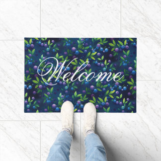 Blueberry Forest Pattern Doormat