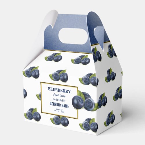 Blueberry Fruit Canning Favor Boxes