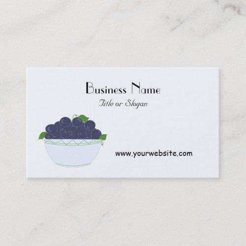 Blueberry Fruit Design Business Card