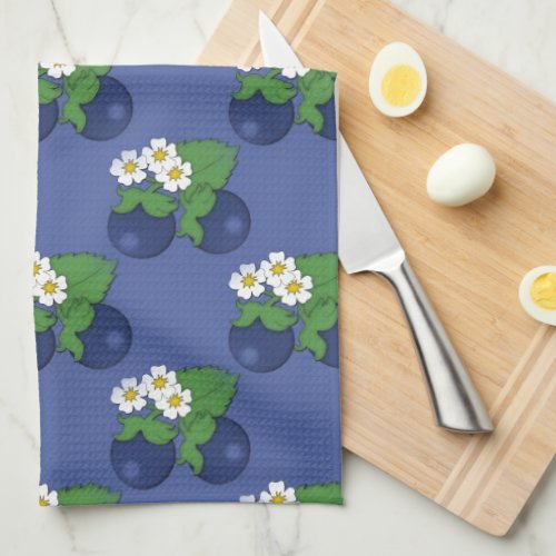 Blueberry Fruit Pattern Kitchen Towel