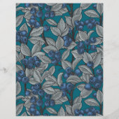 Blueberry garden, blue and gray (Back)