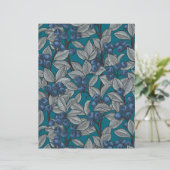 Blueberry garden, blue and gray (Standing Front)