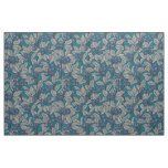 Blueberry garden, blue and gray fabric