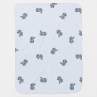 Blueberry Gender Neutral Fleece Baby Blanket