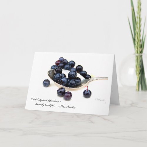Blueberry Greeting Card
