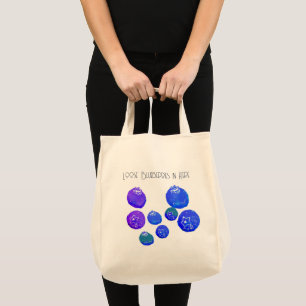 Blueberry Grocery Tote Bag