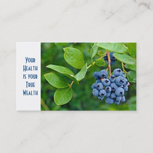 Blueberry Harvest Business Card