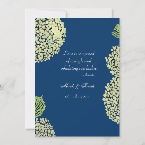 Blueberry Hydrangea Invitation