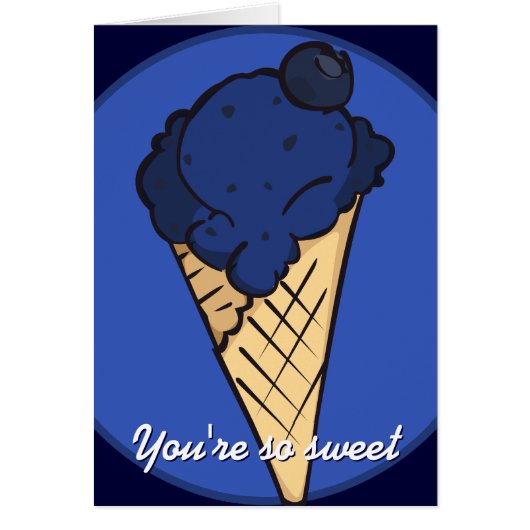 Blueberry Ice Cream Card (Front)