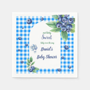 Blueberry Invitation to Baby Shower Napkins