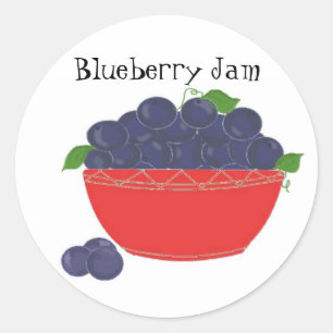 Blueberry Jam Classic Round Sticker