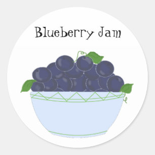 Blueberry Jam Classic Round Sticker