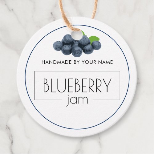 Blueberry Jam Custom Product Label Hang Tags