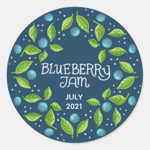 Blueberry Jam Label
