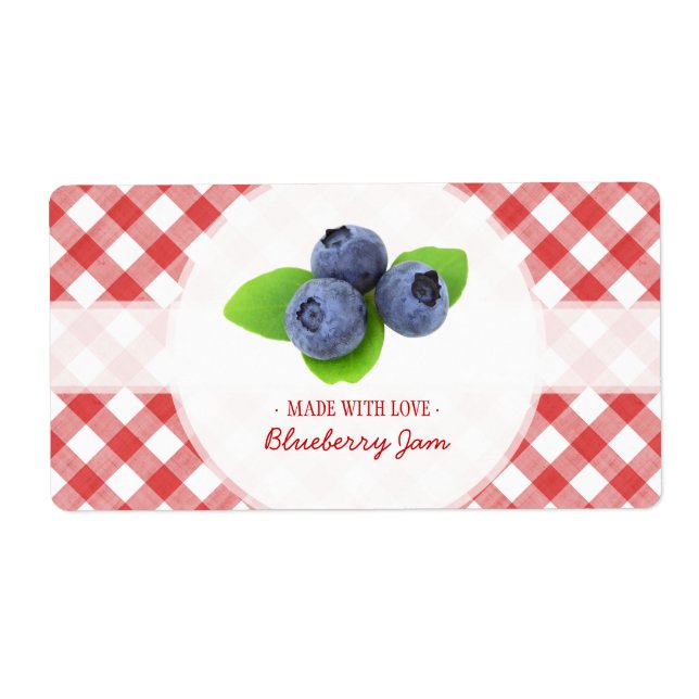 Blueberry Jam label (Front)