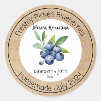Blueberry Jam label