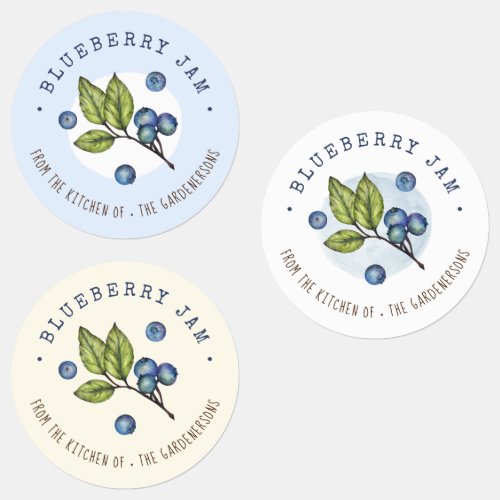 Blueberry Jam  Labels