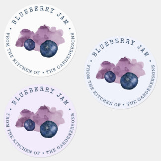 Blueberry Jam Labels
