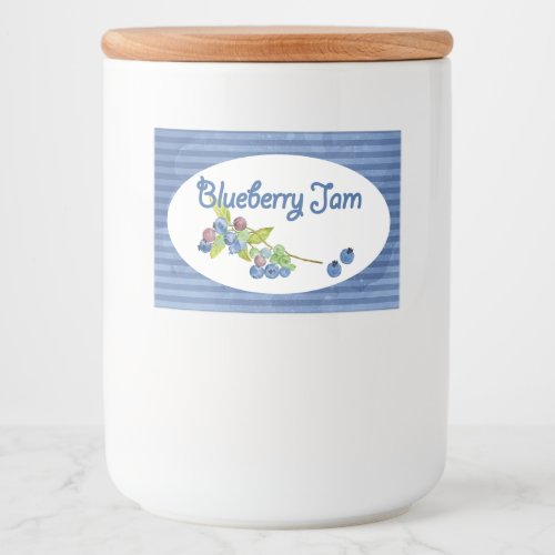 Blueberry Jam Preserves Food Label