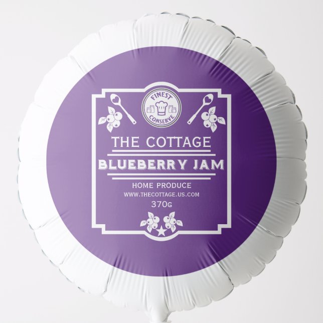 Blueberry Jam Seller Balloon (Front)