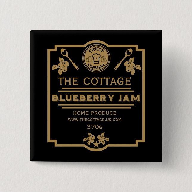 Blueberry Jam Seller Button (Front)